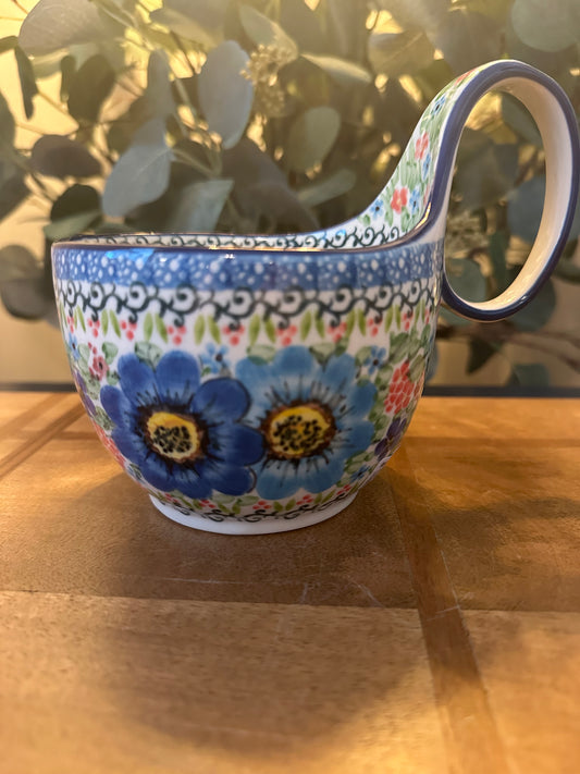 Ceramika Artystyczna Polish Pottery, Unikat 5157, Teresa Liana, Loop Mug