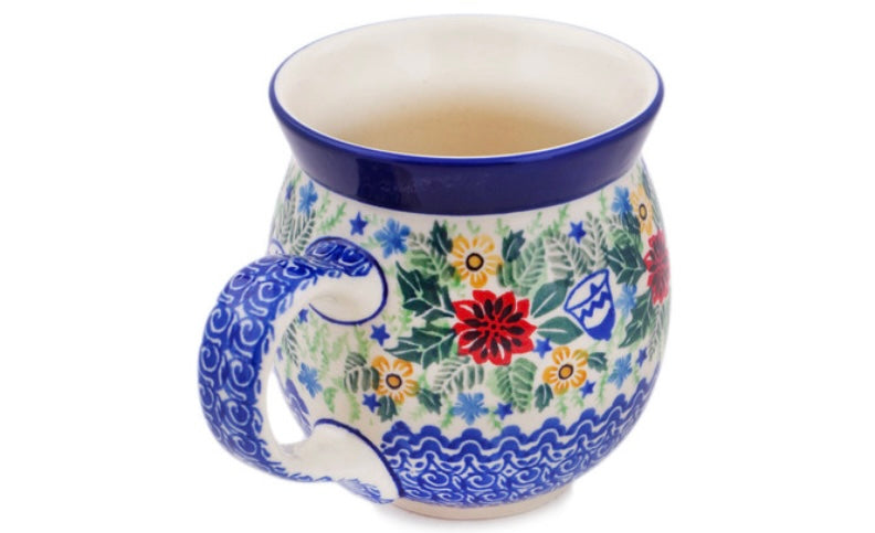 Ceramika Artystyczna Polish Pottery, Unikat, Bells Are Ringing, Bubble Mug