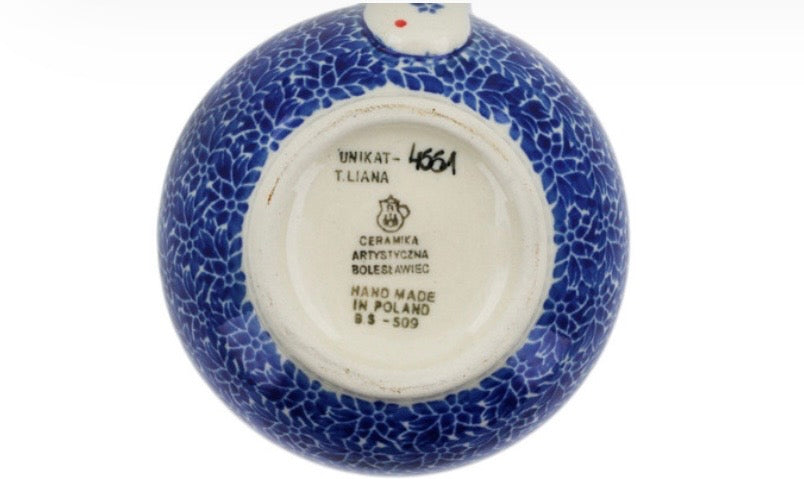 Ceramika Artystyczna, Unikat U4661, Dancing Snowman, Large Bubble Mug