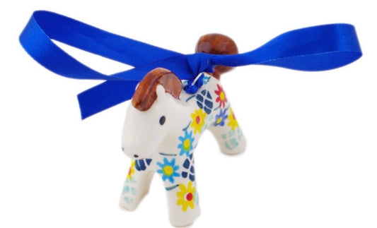 Manufaktura, Unikat Primary Spring, Horse Ornament 3"