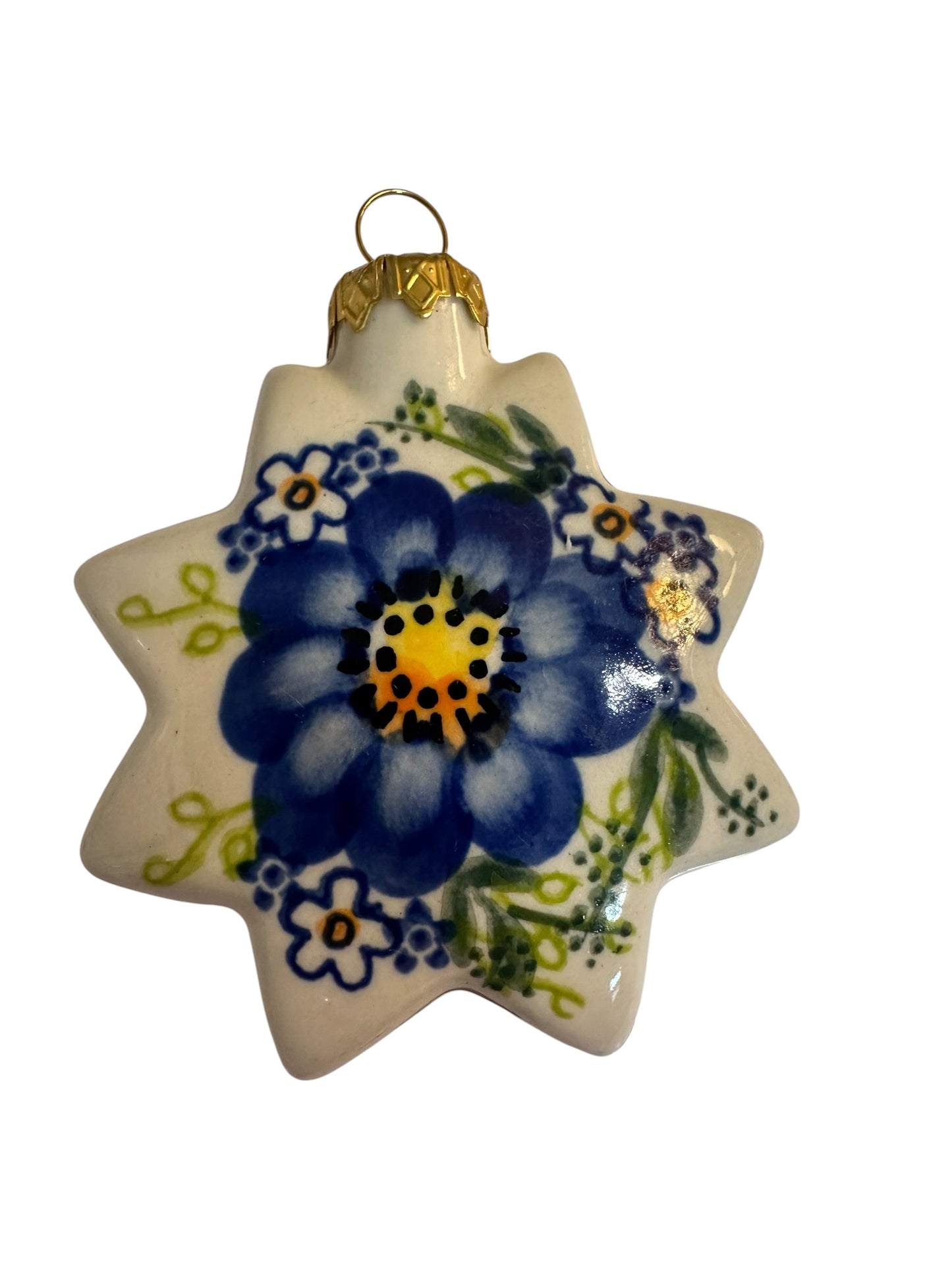 Vena, Blue Mosaic, Ornament 3.5"