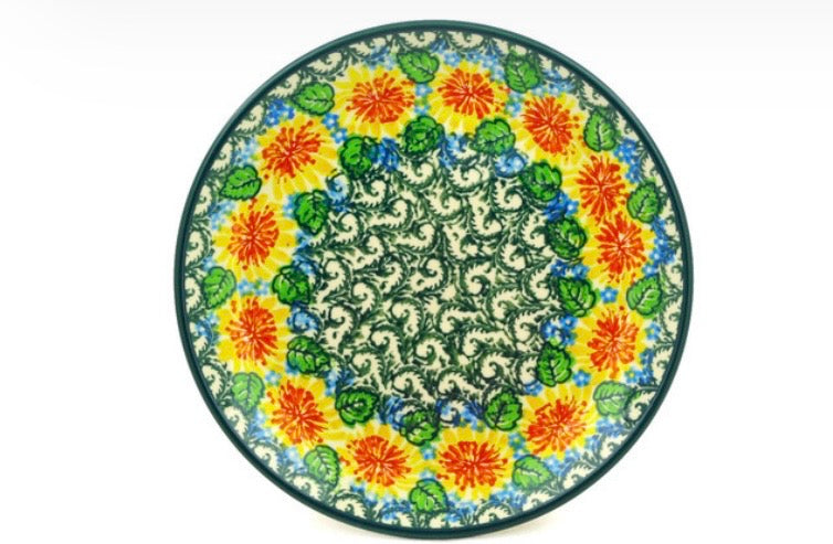 Ceramika Artystyczna, U4203 Marigold Chain, Dessert/Luncheon Plate 8"