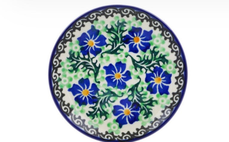 Ceramika Artystyczna, Swirling Emeralds, Coaster/Mini Plate
