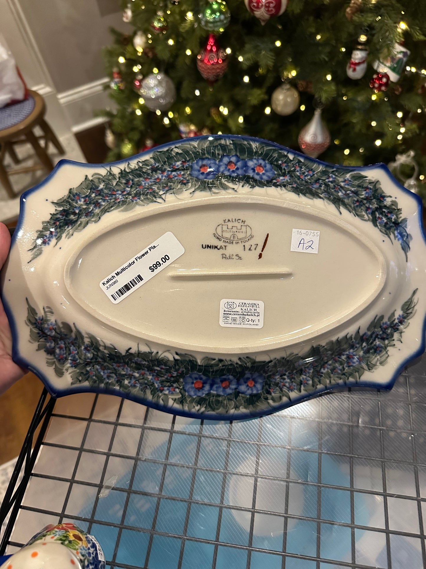 Kalich Unikat Art Level 2, Multicolor Flower Platter