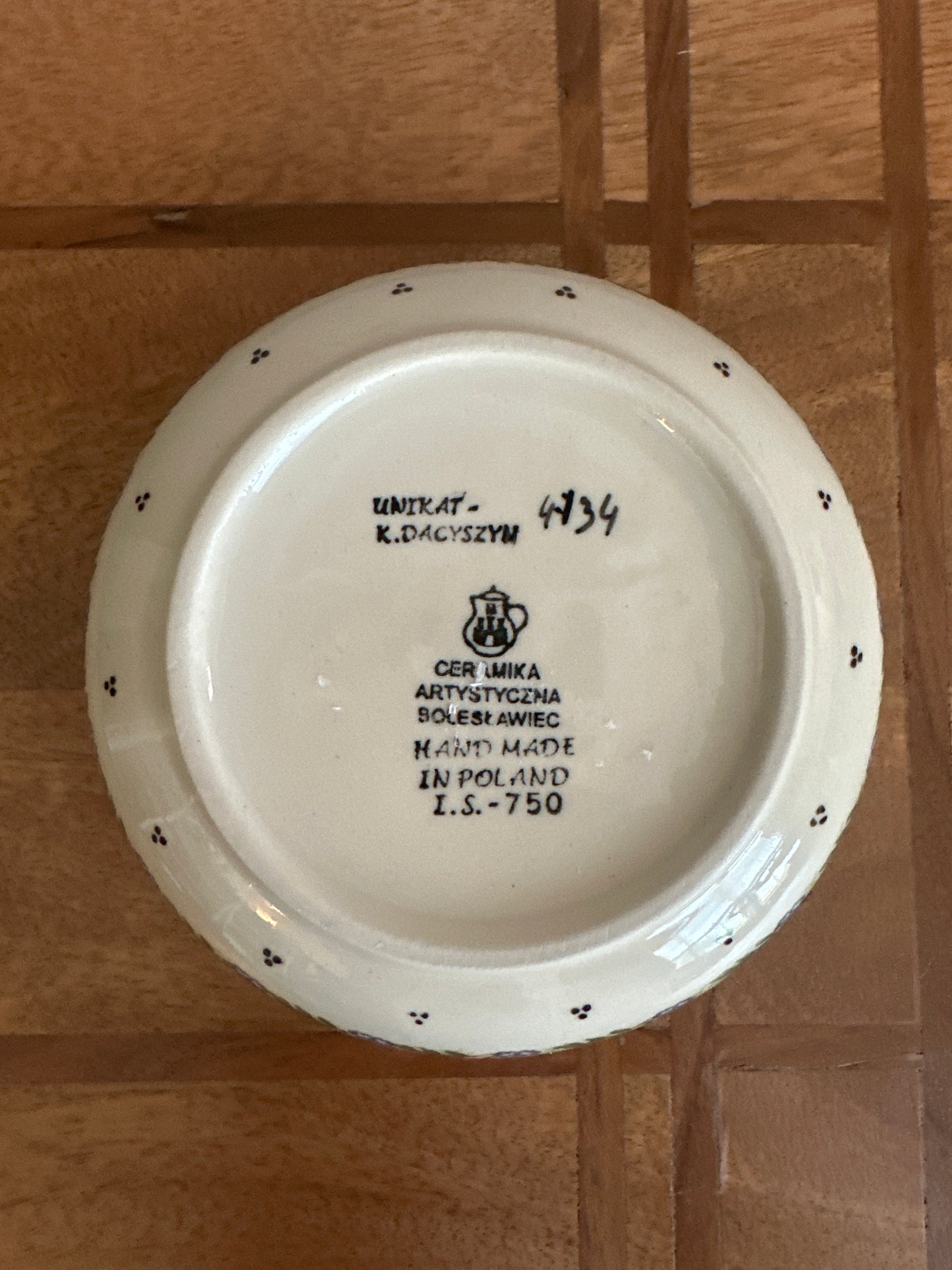 Ceramika Artystyczna Polish Pottery Unikat 6" Bowl