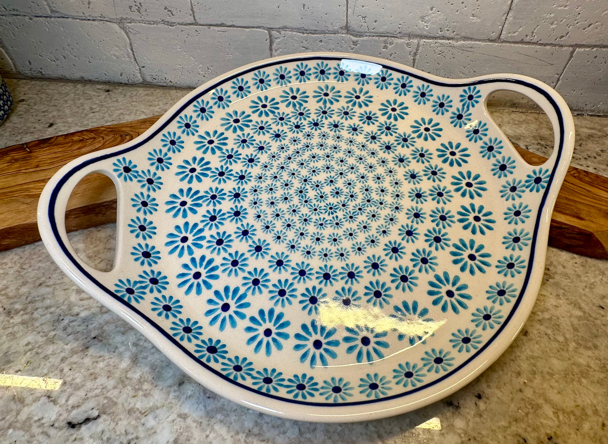Zaklady, Blue Daisy Delight, Tray with Handles