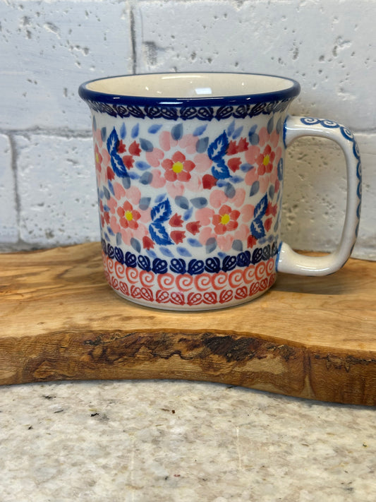 Manufaktura, Calico, Large Straight Mug 12 oz