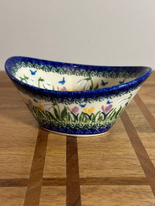 Kalich Unikat Art Level 2, Snowdrop Flower and Butterflies, Tub Bowl