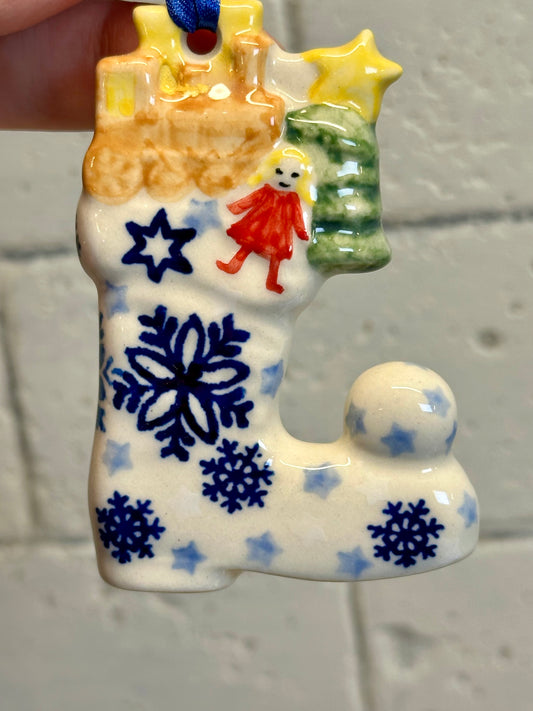 Manufaktura Snowflakes  Stocking Ornament