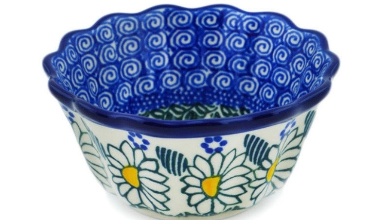 Ceramika Artystyczna, Crazy Daisy, Fluted Bowl