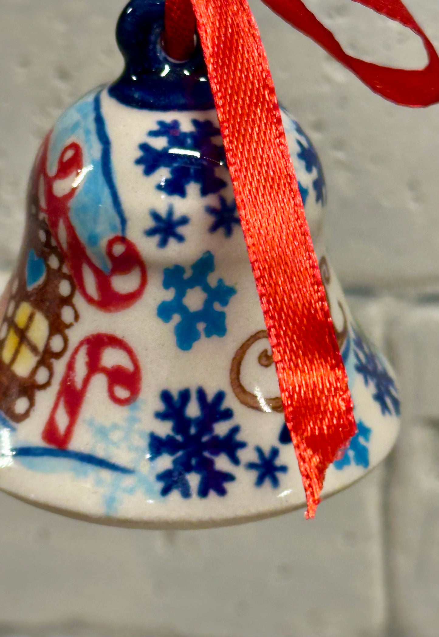 Vena, Gingerbread Cottage, Small Bell Ornament