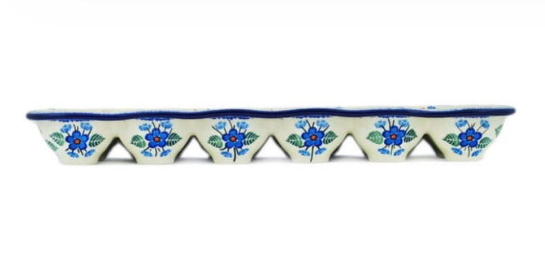 Ceramika Artystyczna, Blue Blossom, Egg Crate 13"