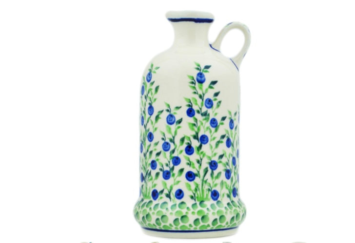Zaklady Polish Pottery, Blue Dream, Bottle 20 oz