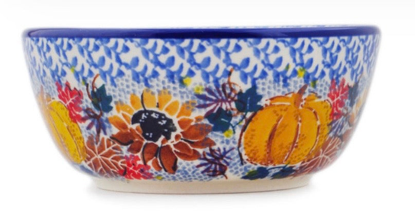 Ceramika Artystyczna, U4741 Autumn Falling Leaves, Bowl 5"