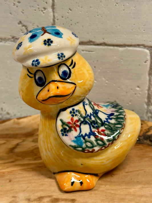 Vena, Garden of Eden Baby Duck with Cap Figurine