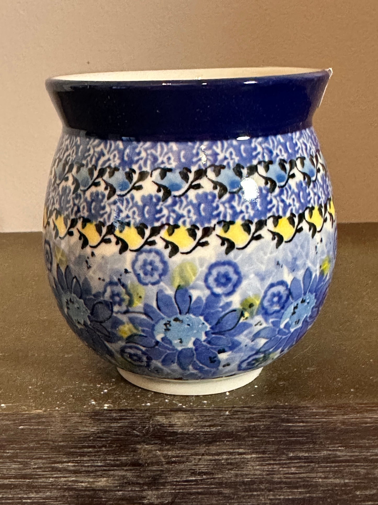 Ceramika Artystyczna, Unikat U4744, Deep Blue, Bubble Mug