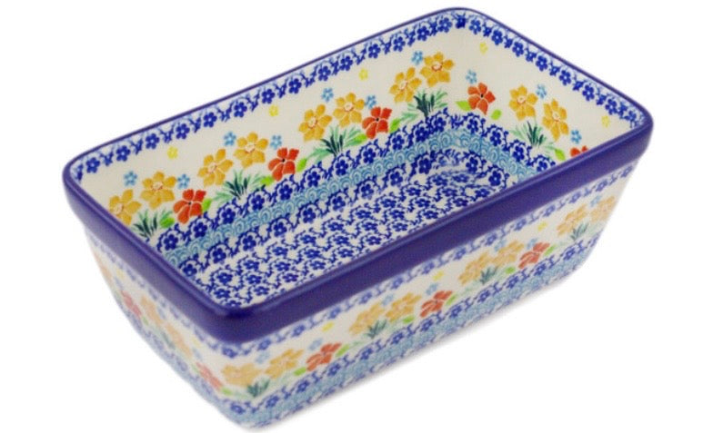 Ceramika Artystyczna, Creamy Saffron, Loaf Pan 8"
