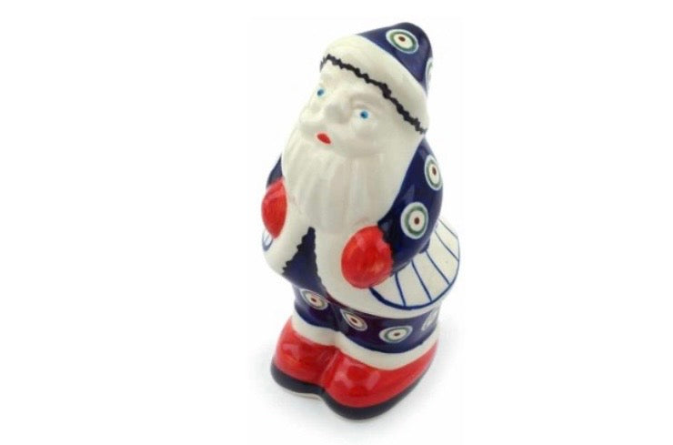 Zaklady, Traditional Peacock, Santa Claus Figurine 6"