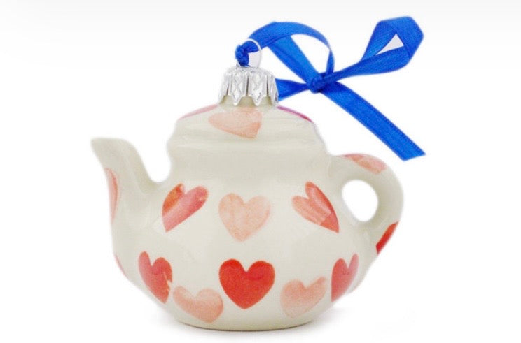Bona, Loving You, Teapot Ornament 3"