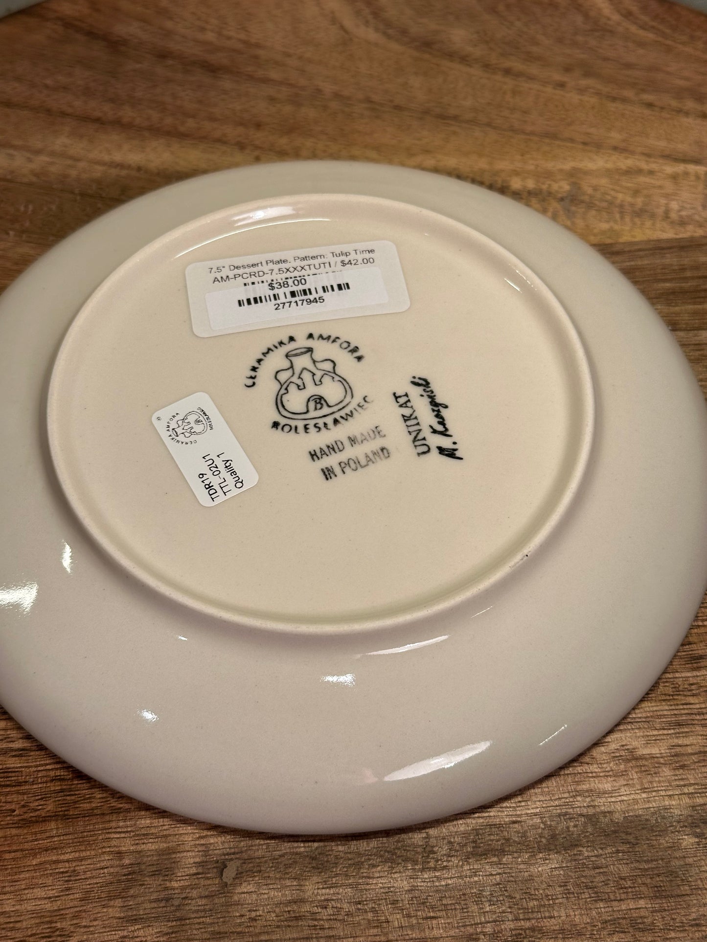 Ceramika Amfora, Signature Unikat, Tulip Time, Dessert Plate