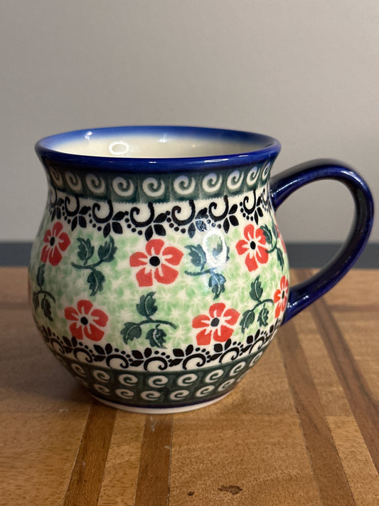 Dalia Polish Pottery, Signature Unikat, Poppies Charm, 13 oz Mug