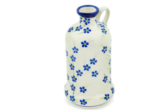 Zaklady Polish Pottery, Blooming Vines, Bottle 20 oz