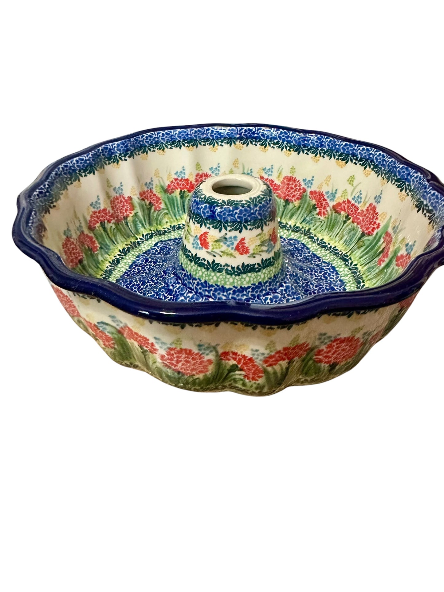 Ceramika Artystyczna, U5162 Bright Carnations, Cake Mould/Bundt