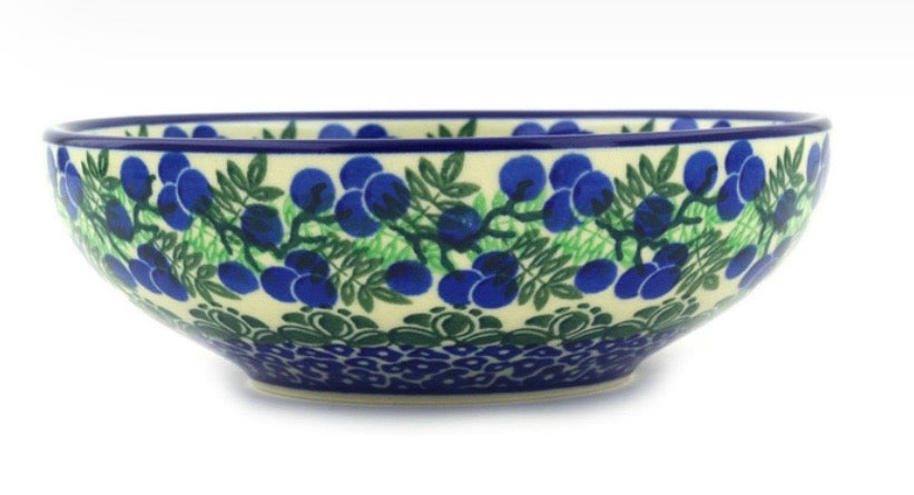 Ceramika Artystyczna, Blueberry Fields Forever, Bowl, 7"