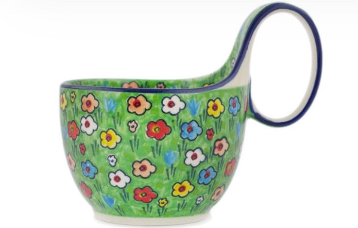Ceramika Artystyczna, U4878, Whimsical Garden, Loop Mug/Bowl