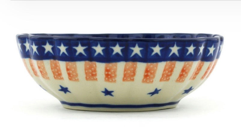 Ceramika Artystyczna, Classic Americana, Scalloped Fluted Bowl, 5"