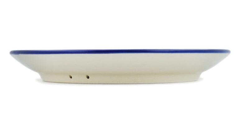 Ceramika Artystyczna Polish Pottery, Unikat U5056, Blue Lagoon Whimsy, Dinner Plate