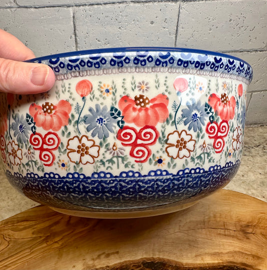 Manufaktura, Sweet Pea, Large Mixing Bowl 11"