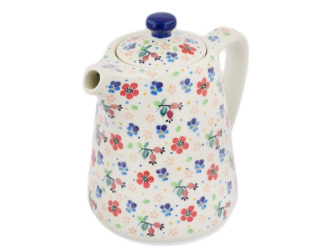 Ceramika Artystyczna, U4794, Spring Meadow, Tea or Coffee Pot 37 oz