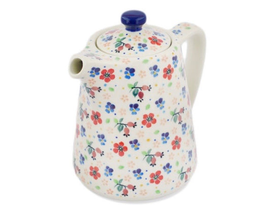 Ceramika Artystyczna, U4794, Spring Meadow, Tea or Coffee Pot 37 oz