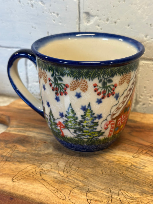 Kalich, Gingerbread House, Large Viking Straight Mug, 16 oz
