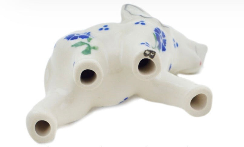 Bona, Blue Bursts, Elephant Figurine