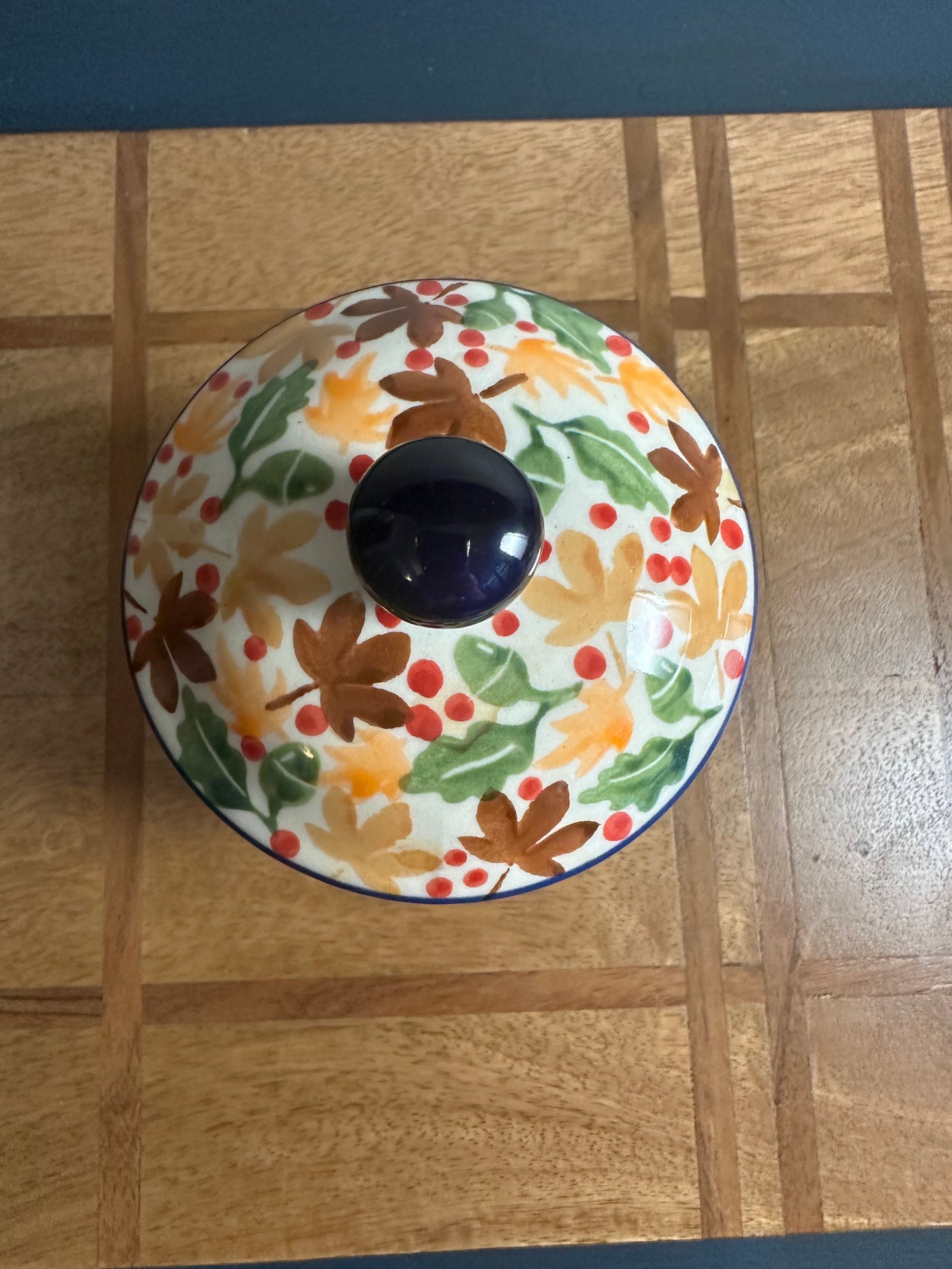 Manufaktura Polish Pottery, Hedgie .5 L Lidded Canister