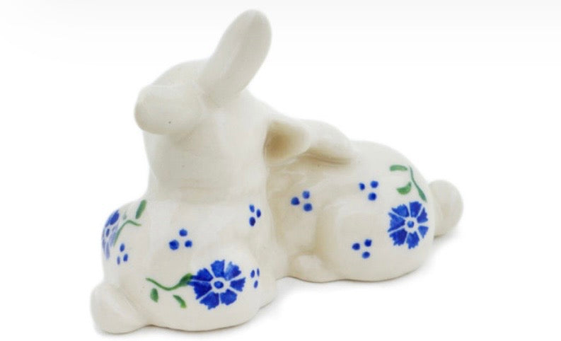Bona, Blue Bursts, Bunny Figurine