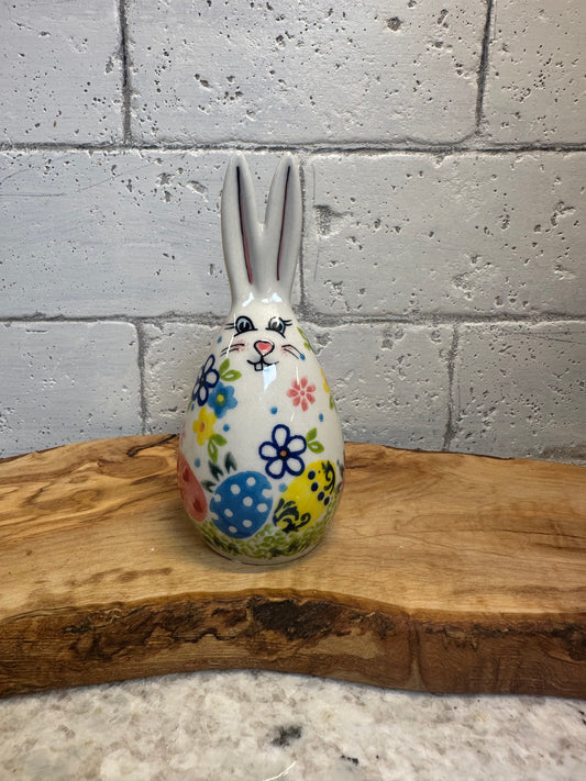 Vena, Flowers and Egg Patch,  Smallest Bunny Figurine  4.75"