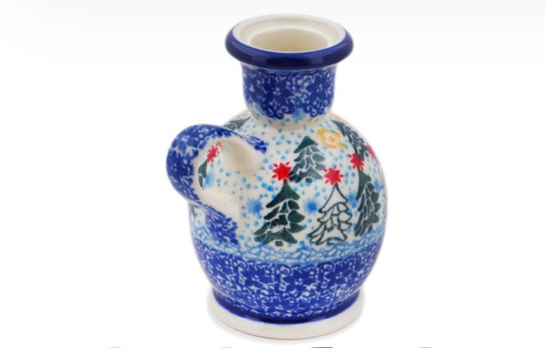 Ceramika Artystyczna, U4174, Glowing Christmas Trees, Candle Holder