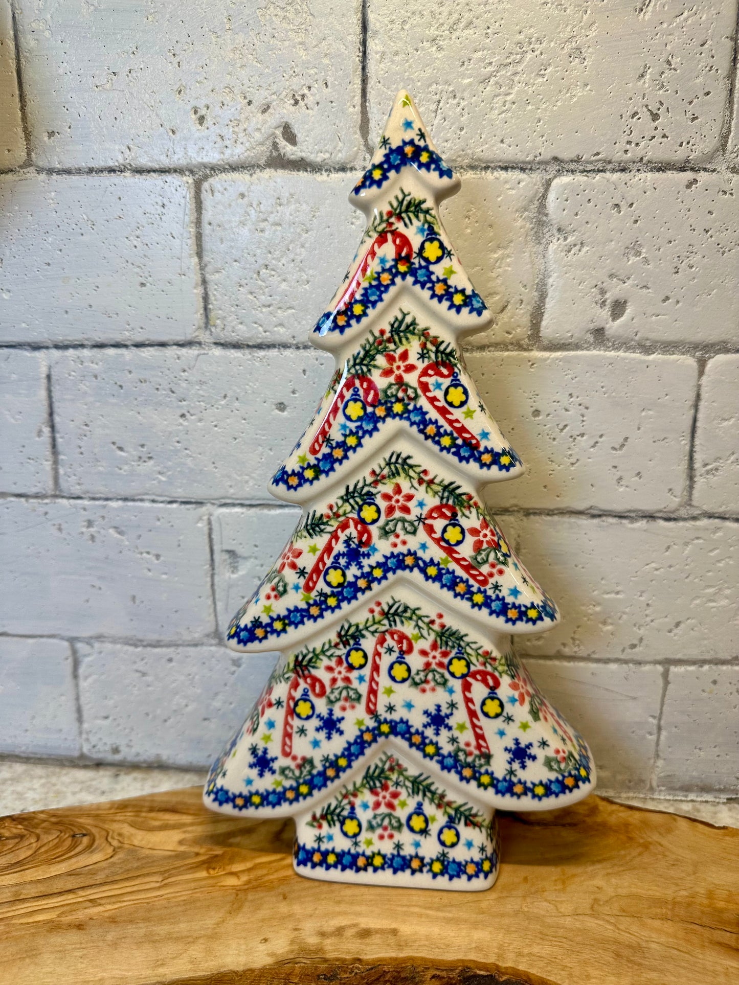 Vena, Candycanes and Pine Boughs, Large Tree 12"