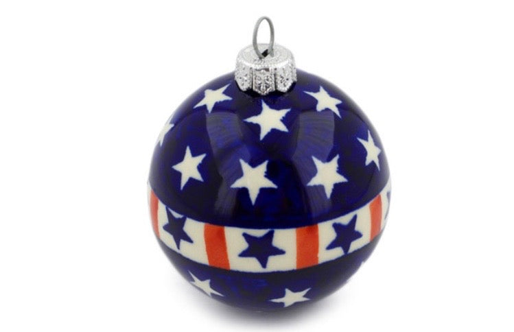 Zaklady, Americana, Christmas Ball Ornament 3"