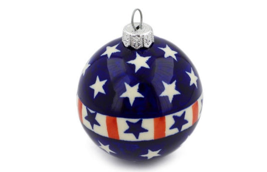 Zaklady, Americana, Christmas Ball Ornament 3"