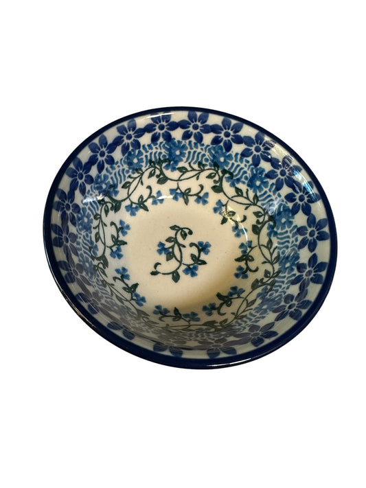 Ceramika Artystyczna, Blues and Vines,  Small Bowl