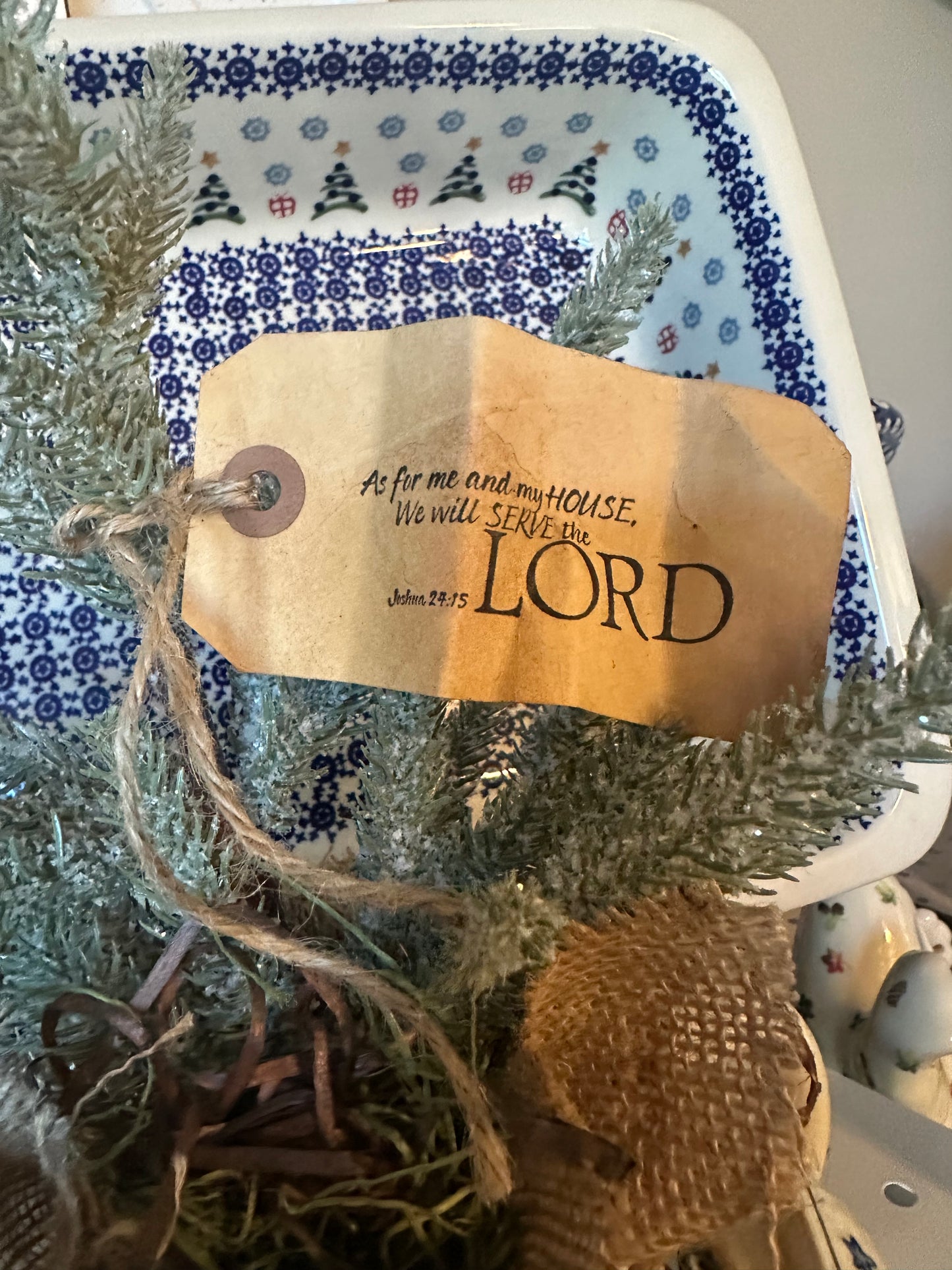 Zaklady Polish Pottery Teapot with Tree Decor