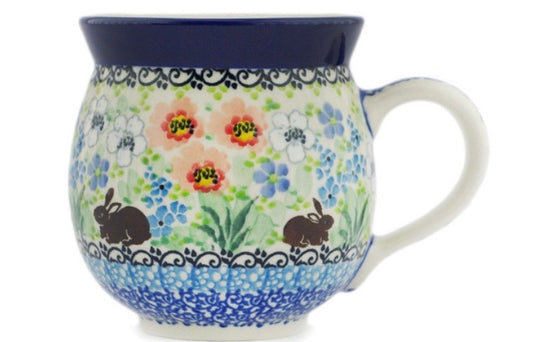 Ceramika Artystyczna, U5209, Hop To The Greenhouse, Medium Bubble Mug