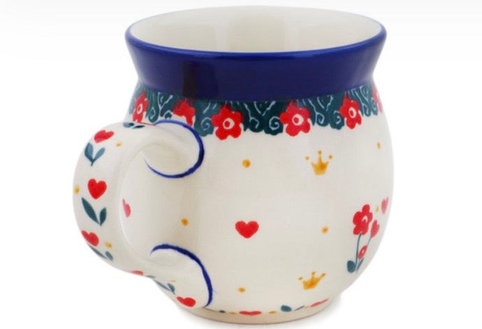 Ceramika Artystyczna, Cute As A Button,  Small Bubble Mug 8 oz
