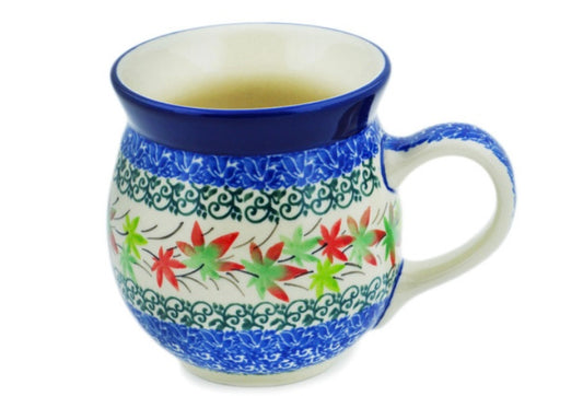 Ceramika Artystyczna Polish Pottery, Unikat, Royal Fall, Bubble Mug