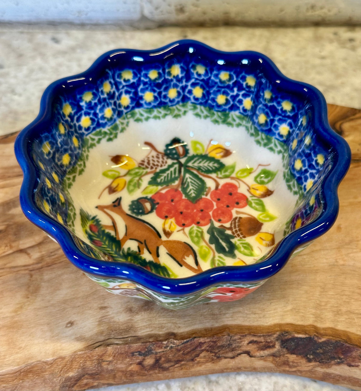 Kalich, A1 Level, Fox, Mushroom, Pinecones, Berries, Small Babka Bowl