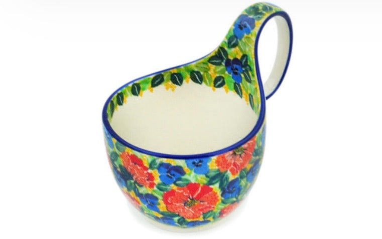 Ceramika Artystyczna, U4704, Flowers Collected On A Sunny Day, Loop Mug/Bowl